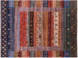 5' 9" X 7' 11" Gabbeh Tribal Hand-Knotted Wool Rug - Q16517 - Picture 1 of 9