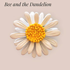 Pretty Daisy White Flower Brooch Pin