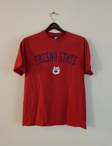 Fresno State Bulldogs Football Champs T-Shirt Short Sleeve Red Size Medium NCAA Cover