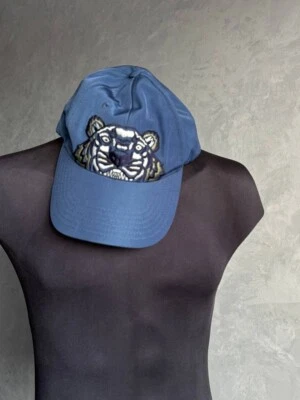 Boné KENZO ajustável unissex masculino lona tigre azul tamanho único  - Imagem 1 de 4