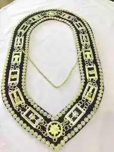 Order of Eastern Star Chain Collars, OES Chain Collars, Masonic Chain Collars - Picture 1 of 3