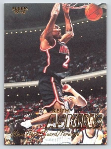 1997 Fleer KEITH ASKINS Miami HEAT Basketball Card NBA #117 - Picture 1 of 3