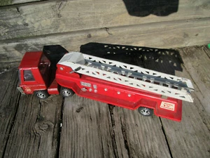 Buddy L MINI Hook N Ladder Pressed Steel Fire Truck OLD FOR PARTS AS IS 16 1/2" - Picture 1 of 12