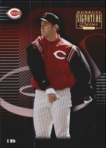 2001 Donruss Signature Proofs Cincinnati Reds Baseball Card #59 Sean Casey /175