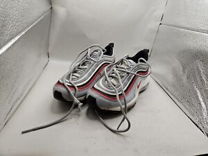 NIKE AIR MAX 97 YOUTH - 5Y STYLE # 921522-020 Wolf Grey Red University Red Used
