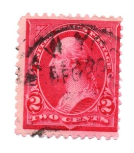 1897 SELLO US SCOTT 267 ""Washington"" 2 CENTAVOS USADO Perf 12 (b4) - Imagen 1 de 1