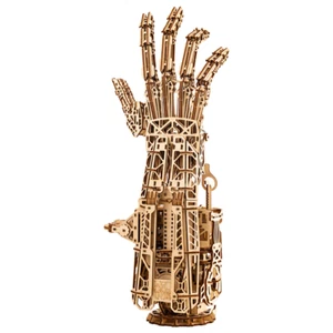 Wood Trick Cyber Hand Robot Wooden 3d Mechanical Model Kit Puzzle Toy Gift - Picture 1 of 6