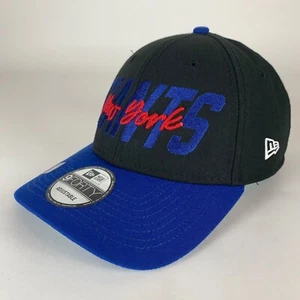 New York Giants NFL Negro Azul New Era 9Forty Gorra Snapback Nueva - Imagen 1 de 6