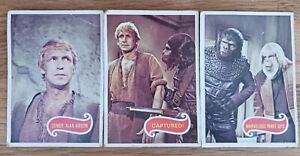 APJAQ TOPPS Trading cards PLANET OF THE APES 1967 Original Vintage x 3 Cards