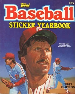 Anuario de pegatinas Mike Schmidt Philadelphia Phillies 1987 Topps - Imagen 1 de 2