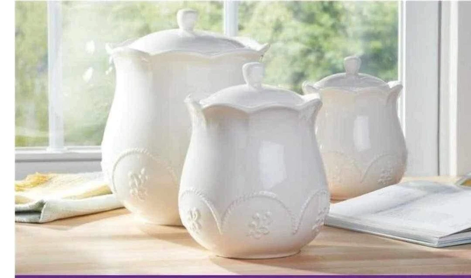 princess house marbella canister set new