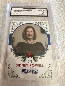 SIDNEY POWELL 2020 DECISIÓN DIRECTA VACACIONES LÁMINA AZUL # 33 2/5 GRADO 10 L@@K - Imagen 1 de 2
