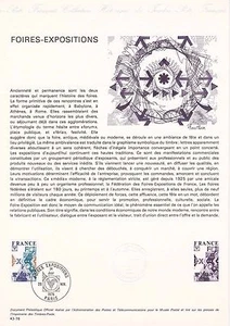 Document Philatélique 1er Jour 43 1976 Foires Expositions - Imagen 1 de 1