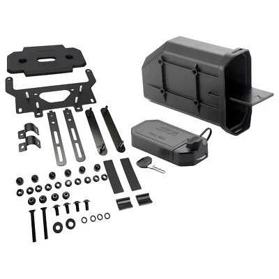 S250 TOOL BOX CASSETTA PORTA ATTREZZI NERA GIVI + ATTACCO TELAIO VALIGIE MOTO - Immagine 1 di 4