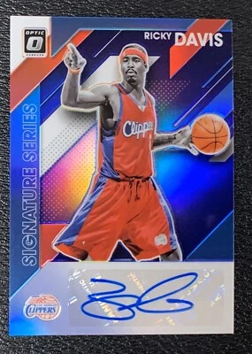 2019-20 Rickey Davis Panini Donruss Optic Silver Holo Signature Series Auto - Image 1 of 2