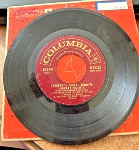vintage 7" in. 45 record Johnny Mathis EP, Volume 3 - Picture 1 of 4