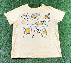 Camiseta Sanrio Gudetama The Lazy Egg Graphics AMARILLA - Para Mujer Talla L - Imagen 1 de 8