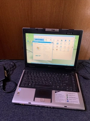 Acer Aspire 14.1" Laptop 5570 Intel Dual Core 1.6Ghz 120GB DVD Writer WinXP 1GB - Image 1 of 4