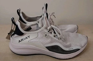 Ariat Ignite Eco cremefarbene Schnürschuhe Turnschuhe Schuhe 10040407 Damengröße 10B neu mit Etikett - Bild 1 von 17