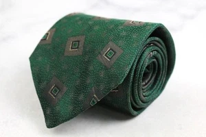 GIANNI VERSACE Rare tie khaki, allover pattern silk from japan M2636 - Picture 1 of 24