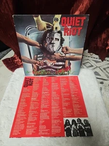 Quiet Riot Condition Critical QZ 39516 Pasha Records Lyrics Inner Sleeve 1984 LP - Picture 1 of 10