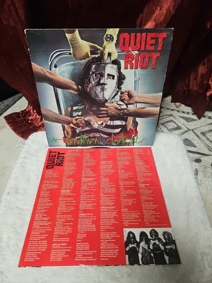 Quiet Riot Condition Critical QZ 39516 Pasha Records Lyrics Inner Sleeve 1984 LP - Image 1 of 4