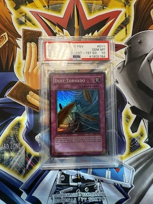 Yugioh Dust Tornado PSV-011 1st Edition PSA 10 GEM MINT - Image 1 of 4
