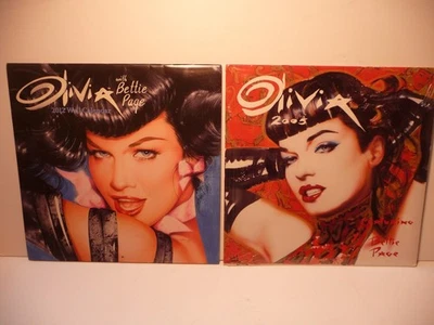 Lote 4 Calendario Bettie Page El Arte de Olivia De Berardinis 2005 2006 2014 2012 Foto 1 de 4