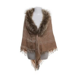 Mala Alisha, Halstuch, Baumwolle/Wolle/Seide, Beige, 104 cm, 200 #f7O - Bild 1 von 5