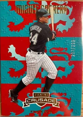 MIGUEL CABRERA VERDE AZULADO / DAMAS ROJAS /299 - 2025 CRUZADA BÉISBOL #147 Foto 1 de 3