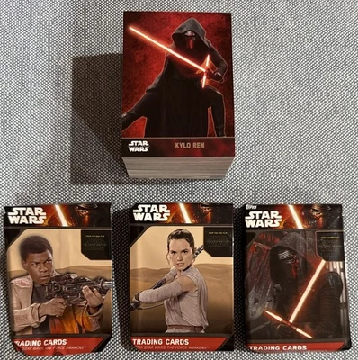 2015 Topps🔥STAR WARS The Force Awakens Complete Base Set (100) w/3 Wrappers💥 - Image 1 of 4