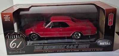 1967 Oldsmobile 4-4-2 W30 Highway 61 1:18 Diecast Car - Spanish Red - Изображение 1 из 4