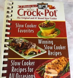 Rival Crock Pot Slow Cooker Recipe Book 3 books in one 2007 - Picture 1 of 4