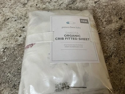 Sábana bajera Pottery Barn orgánica Dakota cama para niños pequeños animales del bosque Foto 1 de 2