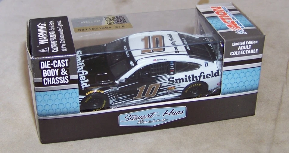 Aric Almirola 2021 Smithfield 1 64 NASCAR W/ Diecast Chassis Rubber Tires