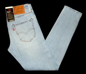 LEVI'S - Herren NEU 512 Slim Tapered Fit Jeans 29"W x 32"L Hellblau Premium - Bild 1 von 7