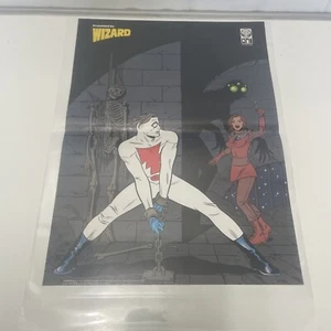 Vintage 90s double sided Wizard poster Marvel Comics Marvel Madman Spiderman 2 - Picture 1 of 2