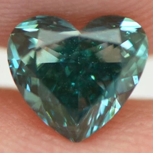 Heart Shape Diamond Loose Fancy Blue Color Certified Enhanced 0.76 Carat VVS2 - Picture 1 of 9
