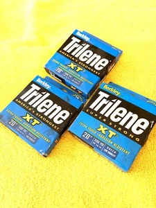Lot of (3) Berkley Trilene XT  330 Yd Spools of 20lb Test Green Fishing Line - Picture 1 of 4