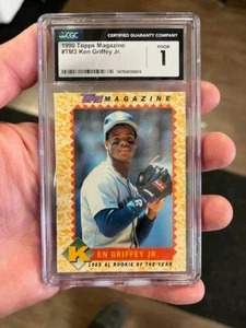 1990 Topps Magazine #TM3 Ken Griffey Jr. CGC 1 - Picture 1 of 1