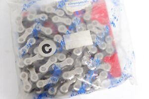 Campagnolo C10 10 Fach Kette Chain silber grau 114 Glieder Links NOS