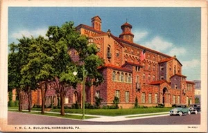 Y.M.C.A. BUILDING Harrisburg, Pennsylvania PA lino postal sin usar - Imagen 1 de 2