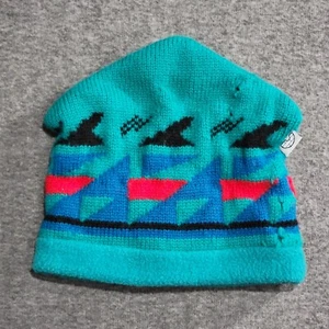 VTG 80s 90s Igloos Beanie Knit Hat Unisex Adult OSFM Winter Made in USA HOLES - Picture 1 of 16