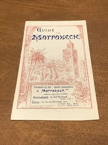 Guía de Marrakech / Marrakech Marruecos - Folleto raro - Imagen 1 de 9