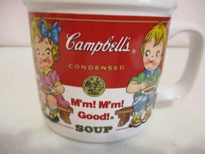 Campbell's Soup-Large(14oz) Ceramic Cup Mug Soup-4"Across-1993-As Shown - Picture 1 of 8