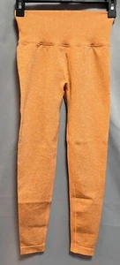 Women's Contour Seamless Leggings -orange Sz Small Gym Workout - Picture 1 of 8