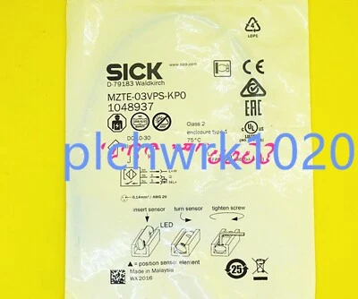 1 PCS NEW IN BOX SICK cylinder magnetic switch MZTE-03VPS-KP0 1048937 - Image 1 of 3