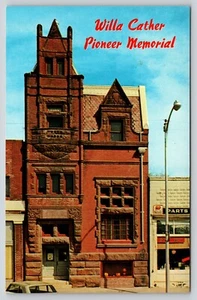 Postal Willa Cather Pioneer Memorial Nube Roja Nebraska Silas Garber - Imagen 1 de 2