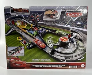 Disney and Pixar Cars Track Set, Piston Cup Action Speedway Playset with Ligh... - Picture 1 of 18