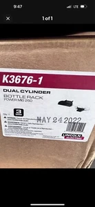 NEW LINCOLN ELECTRIC K3676-1 DUAL CYLINDER CART BOTTLE RACK - 260 360M (prax Joe - Picture 1 of 1